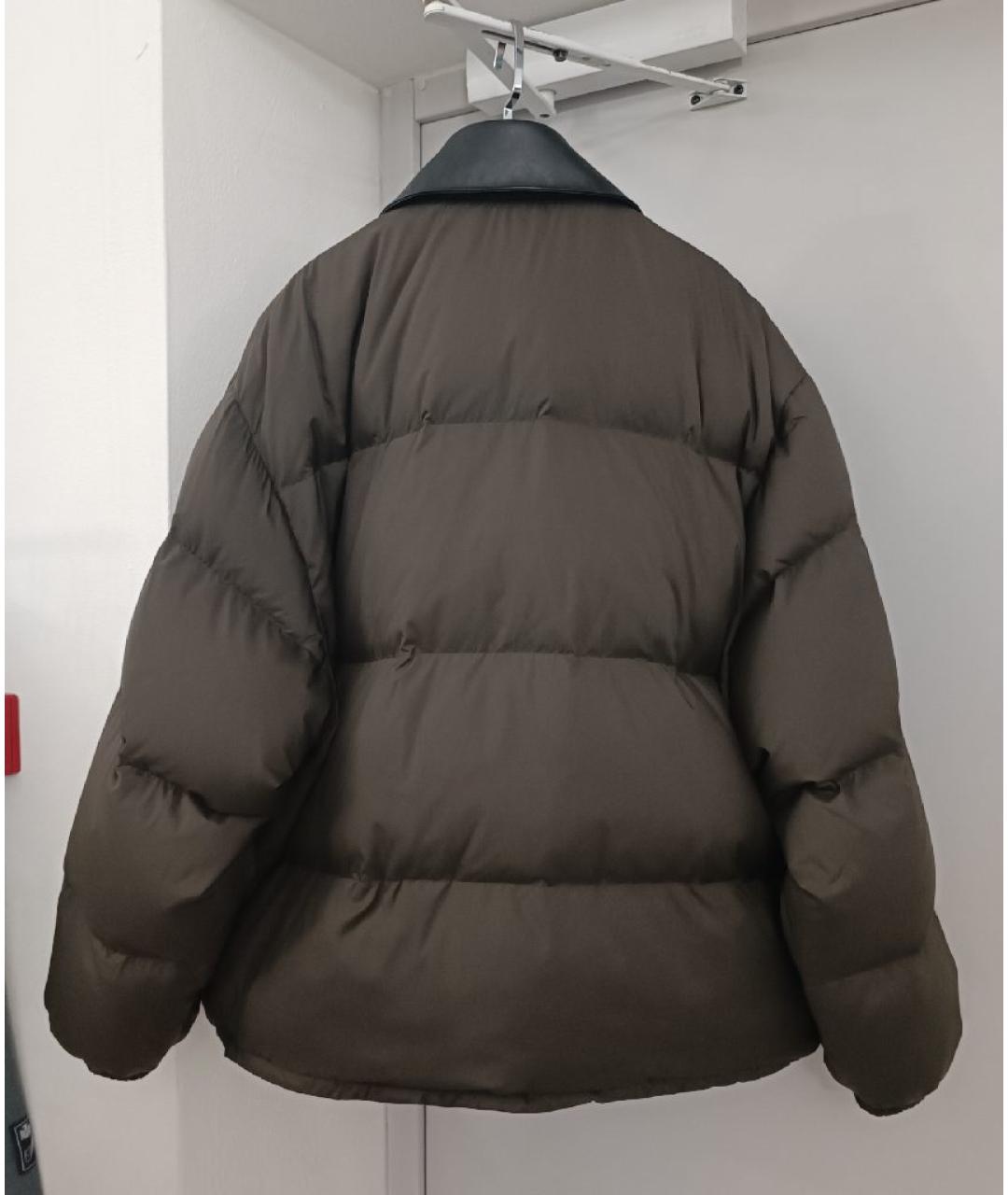 MIU MIU Коричневая полиэстеровая куртка, фото 2