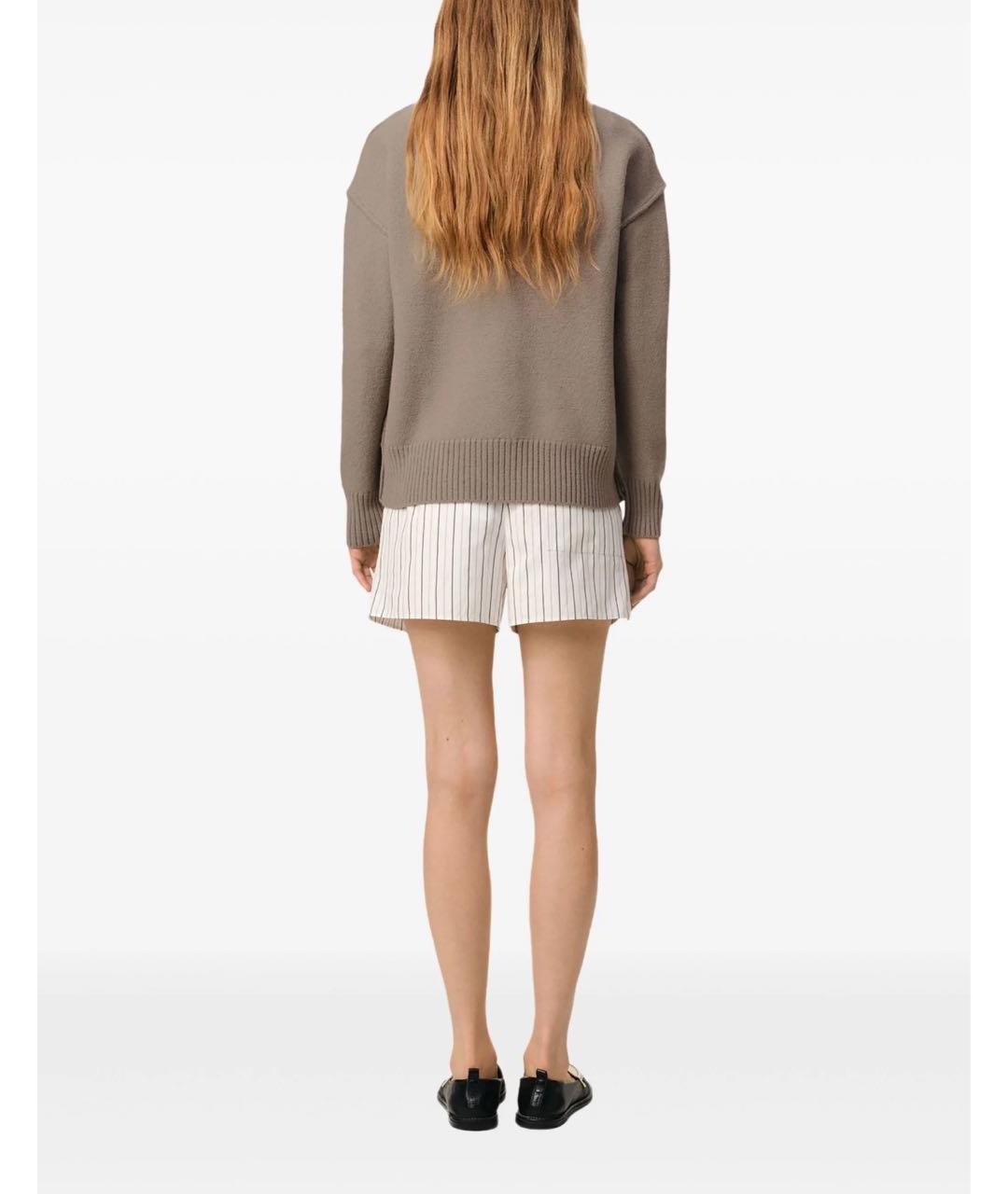 Ami Paris Бежевый шерстяной кардиган, фото 4