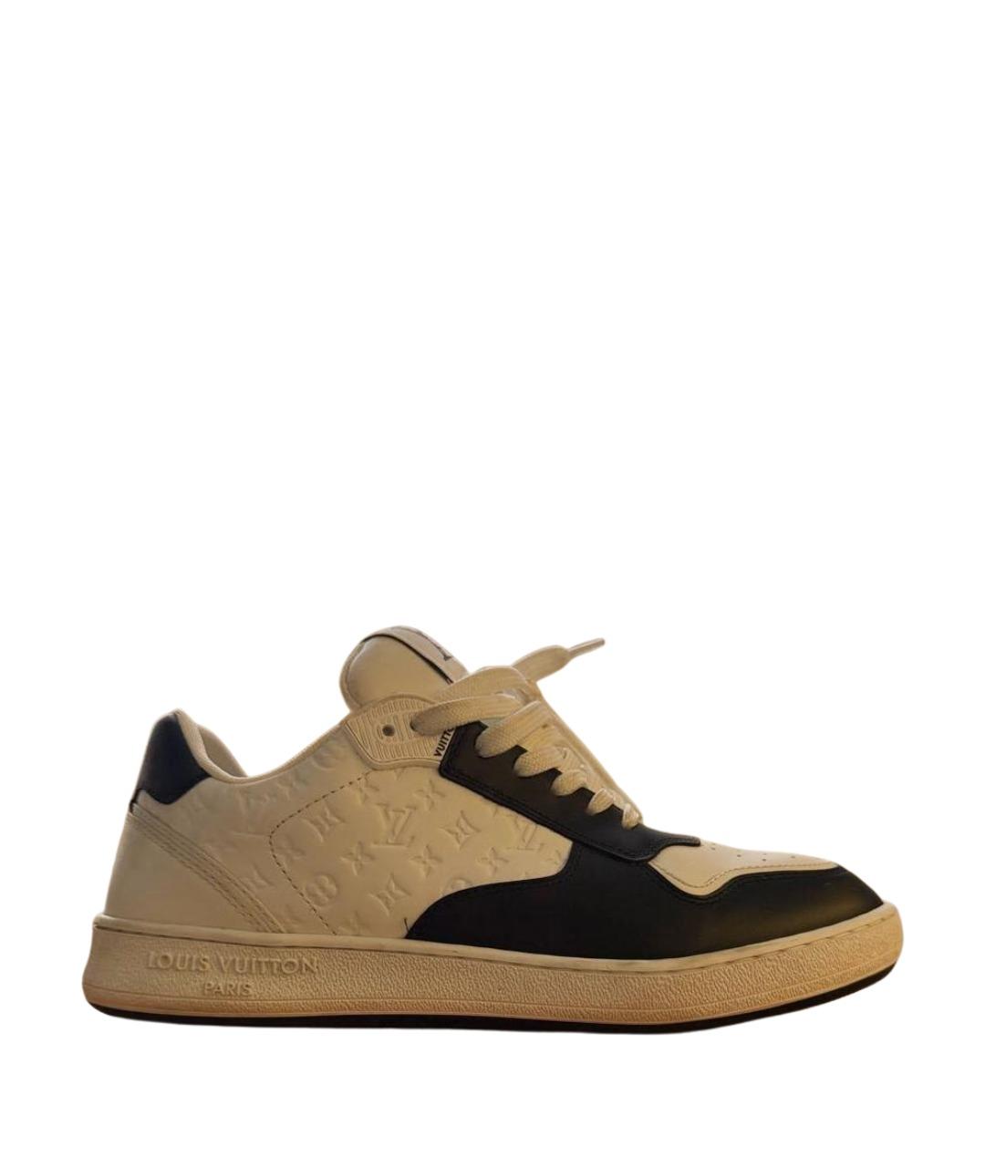 LOUIS VUITTON Белые кожаные кроссовки, фото 1