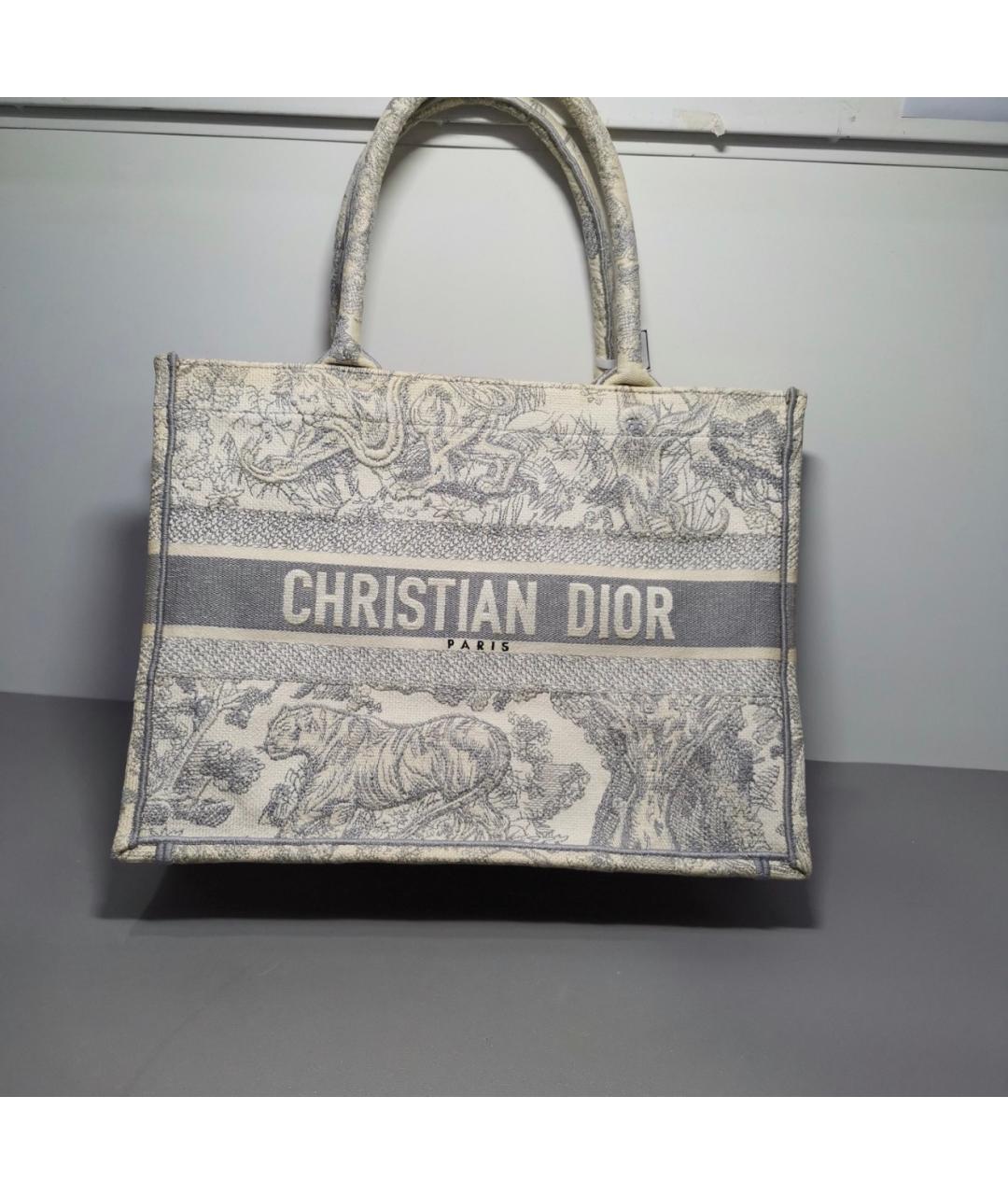 CHRISTIAN DIOR Серая сумка тоут, фото 7