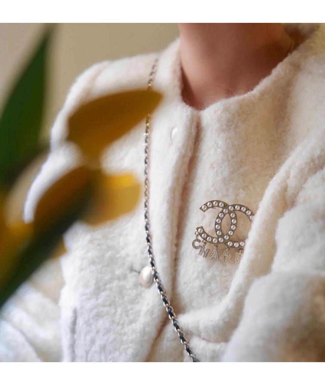 CHANEL Золотая металлическая булавка / брошь, фото 5