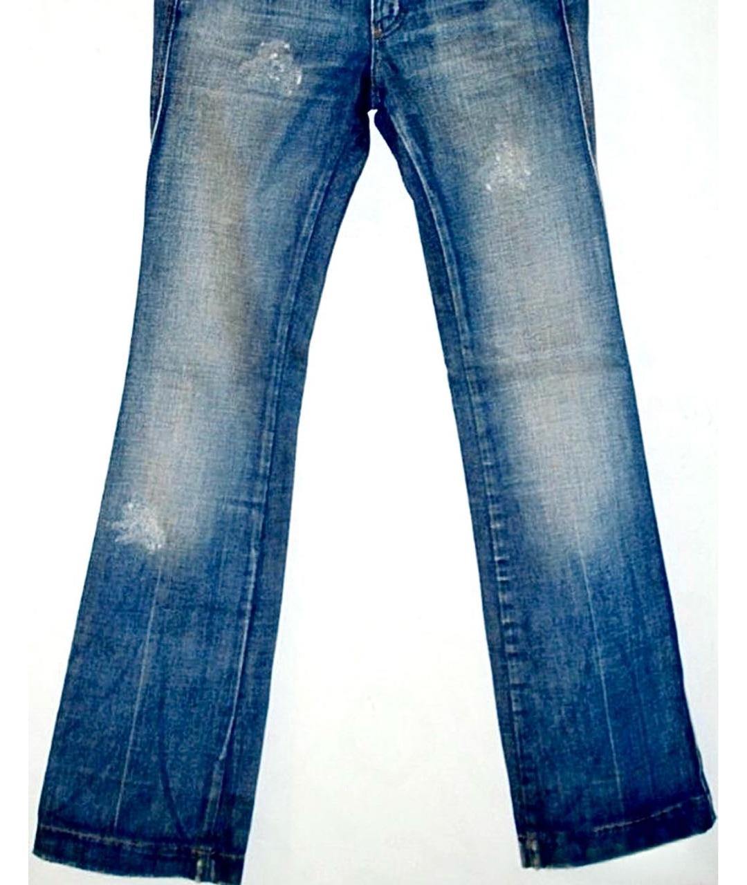DIESEL Синие хлопковые джинсы клеш, фото 2