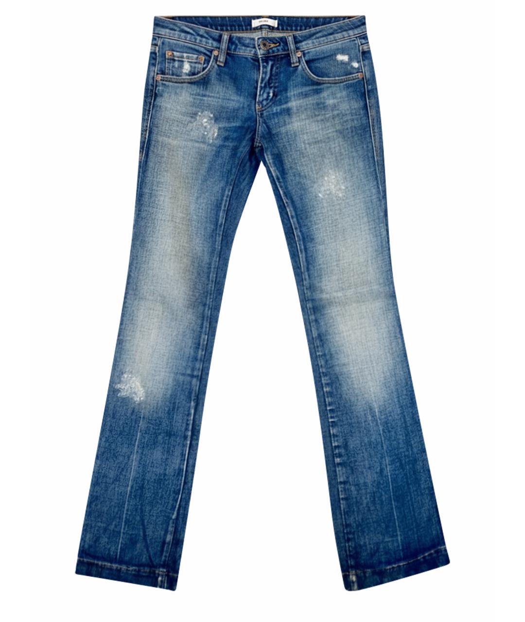 DIESEL Синие хлопковые джинсы клеш, фото 1