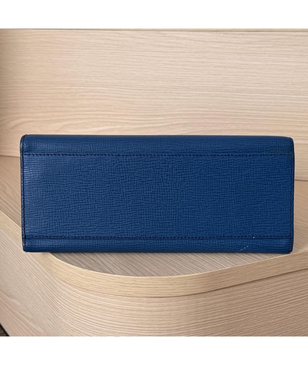 CELINE Синяя сумка с короткими ручками, фото 6