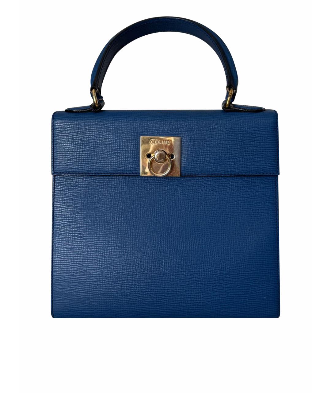 CELINE Синяя сумка с короткими ручками, фото 1