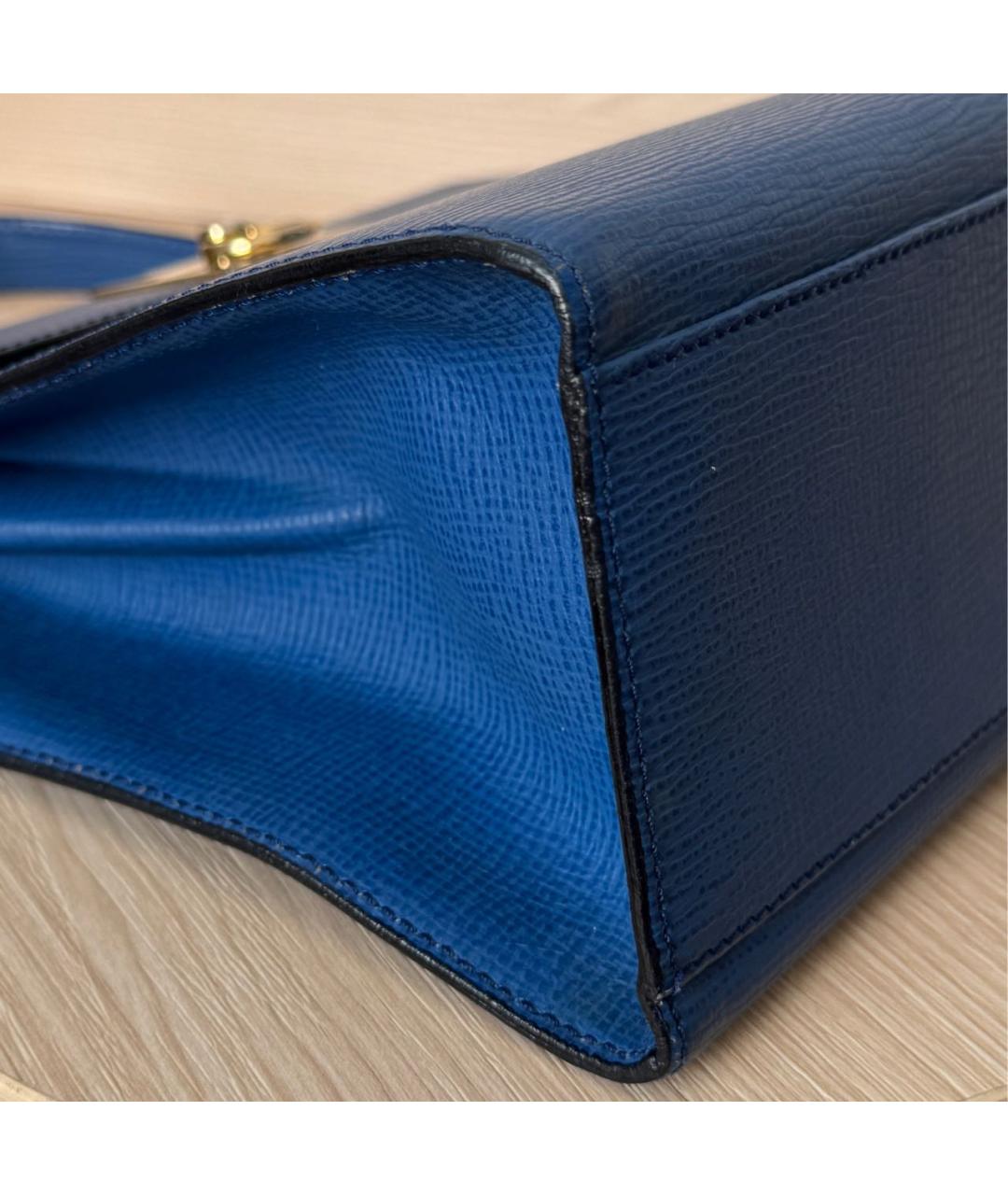 CELINE Синяя сумка с короткими ручками, фото 8