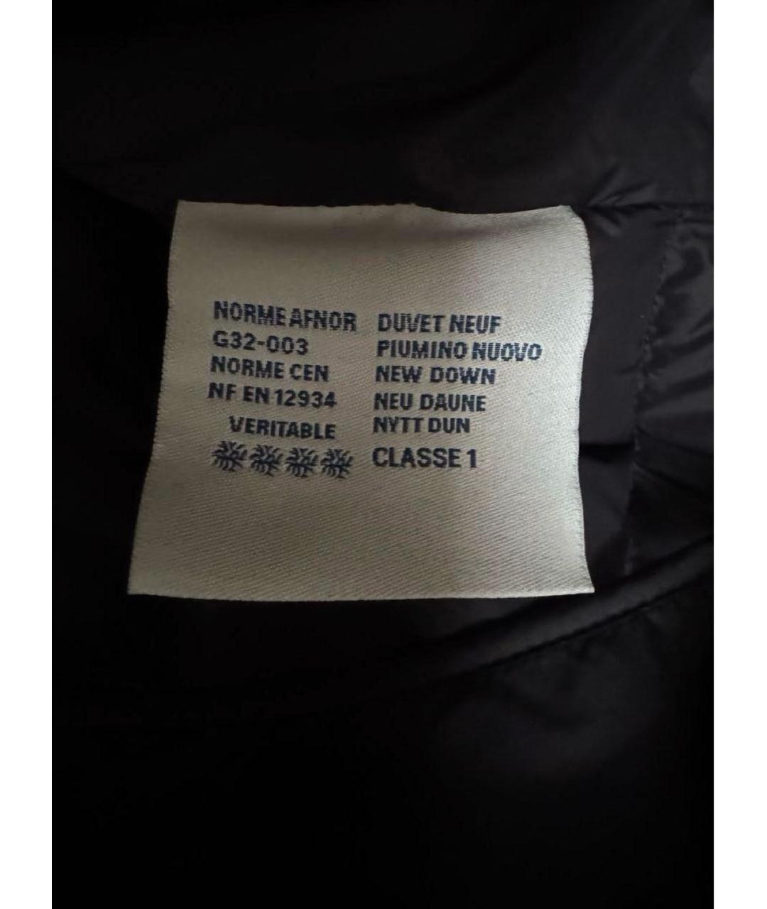 MONCLER Темно-синий меховой пуховик, фото 7