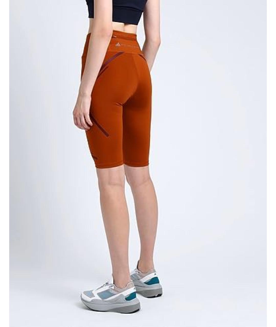 ADIDAS BY STELLA MCCARTNEY Оранжевое полиэстеровые спортивные брюки и шорты, фото 8