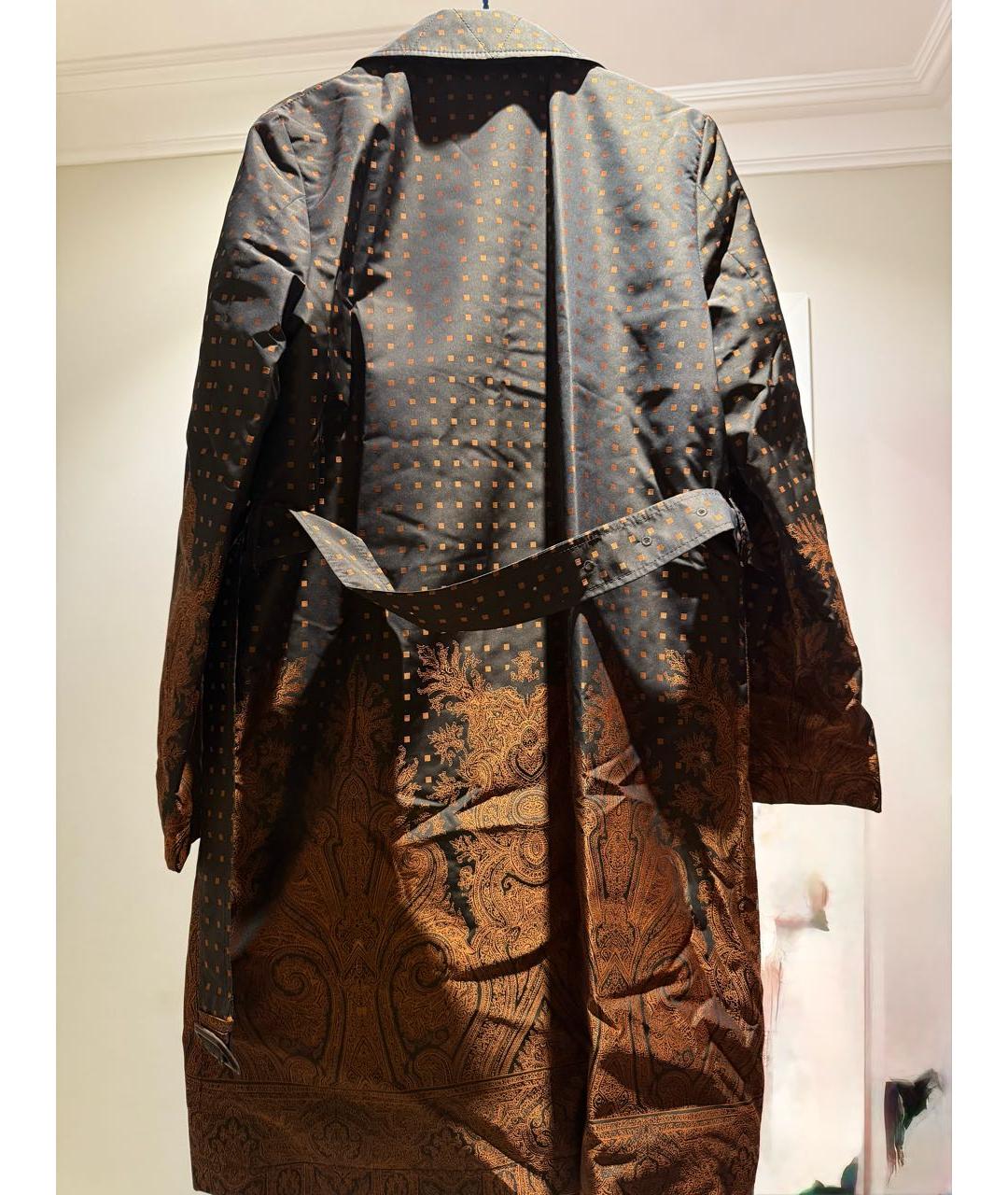 ETRO Коричневый синтетический тренч/плащ, фото 2