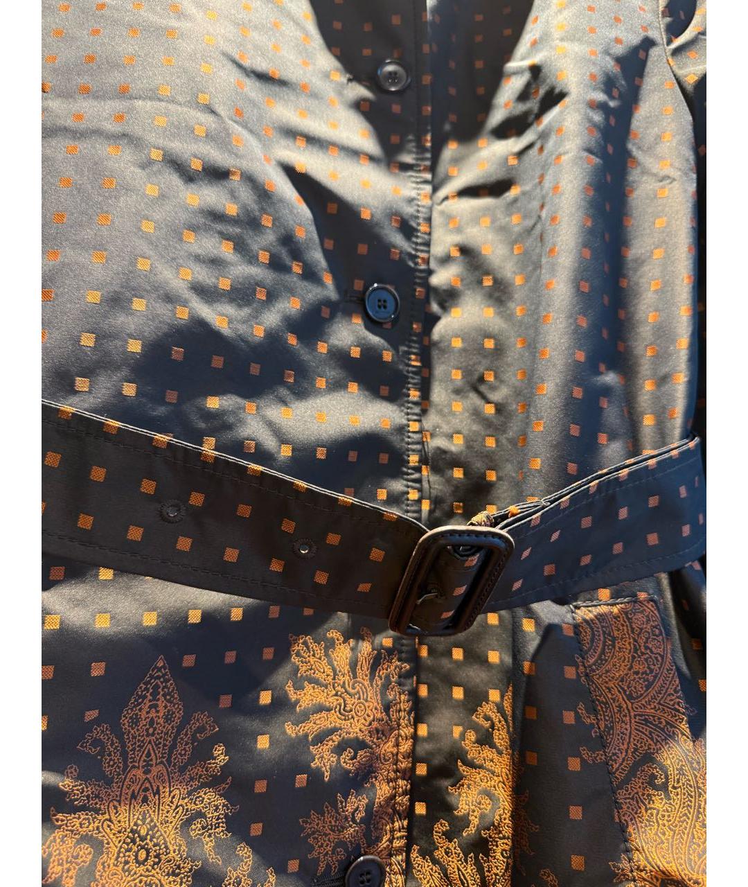 ETRO Коричневый синтетический тренч/плащ, фото 4