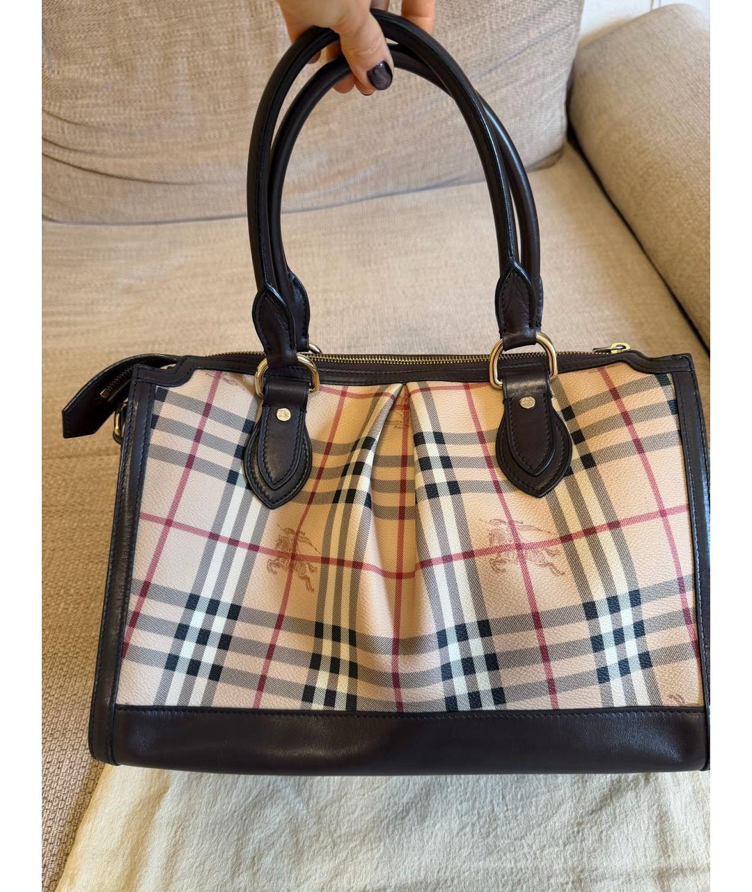 BURBERRY Коричневая сумка тоут, фото 3