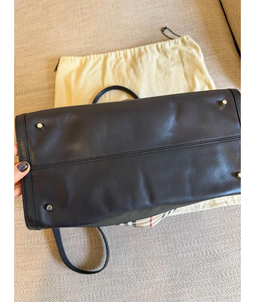 BURBERRY Коричневая сумка тоут, фото 8