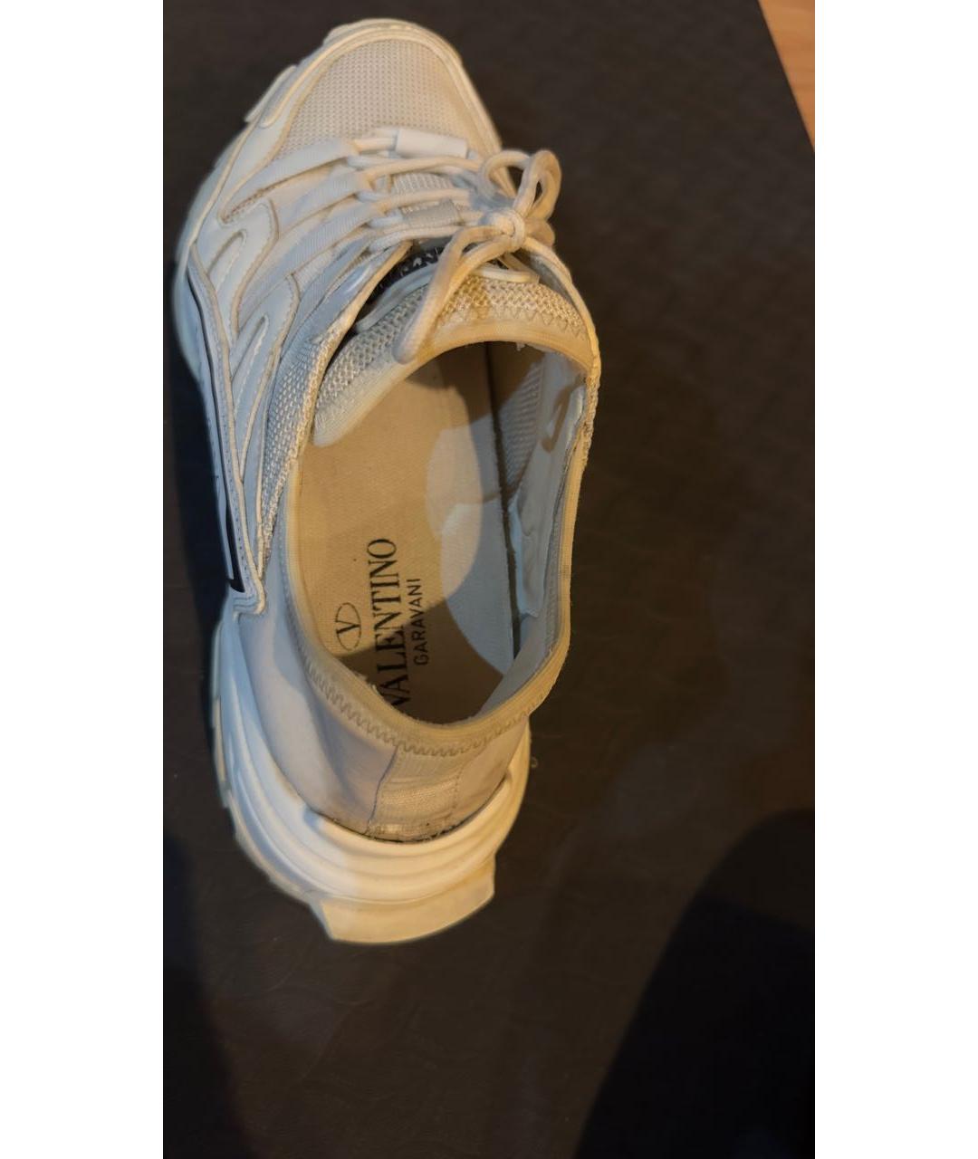 VALENTINO Белые текстильные кроссовки, фото 4
