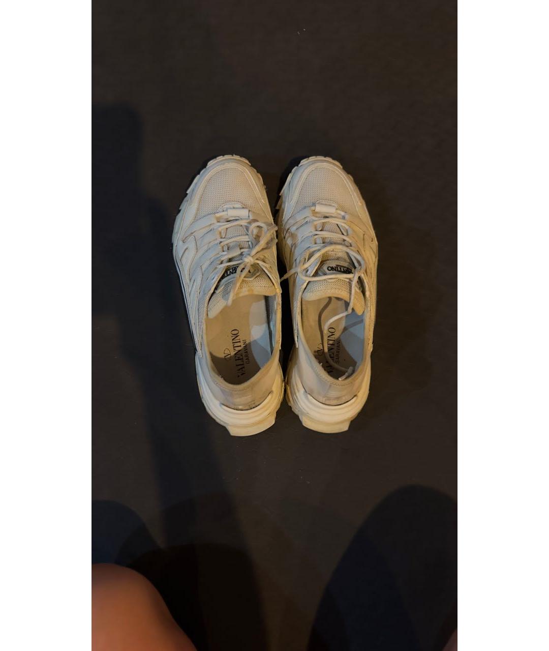 VALENTINO Белые текстильные кроссовки, фото 3