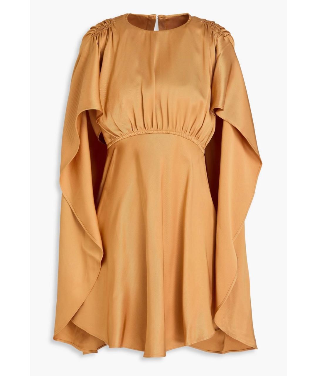 ZIMMERMANN Оранжевое вискозное коктейльное платье, фото 4