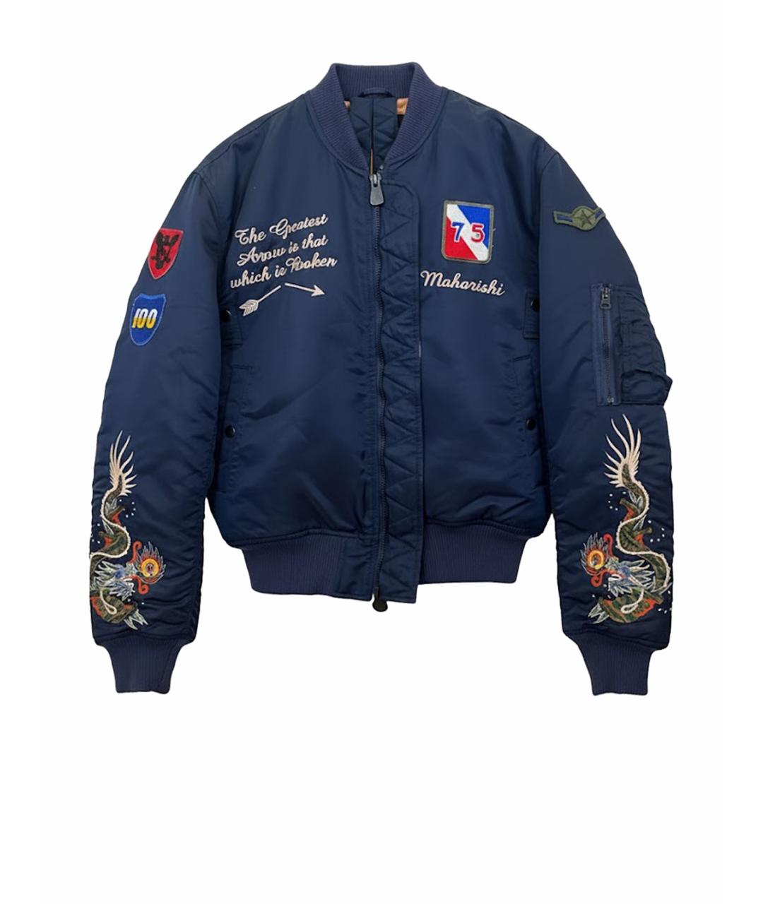 MAHARISHI Синяя полиэстеровая куртка, фото 1