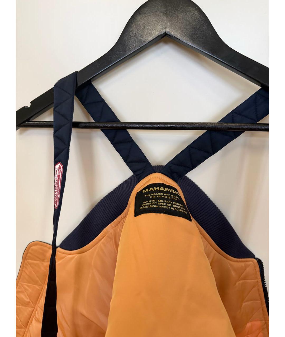 MAHARISHI Синяя полиэстеровая куртка, фото 4