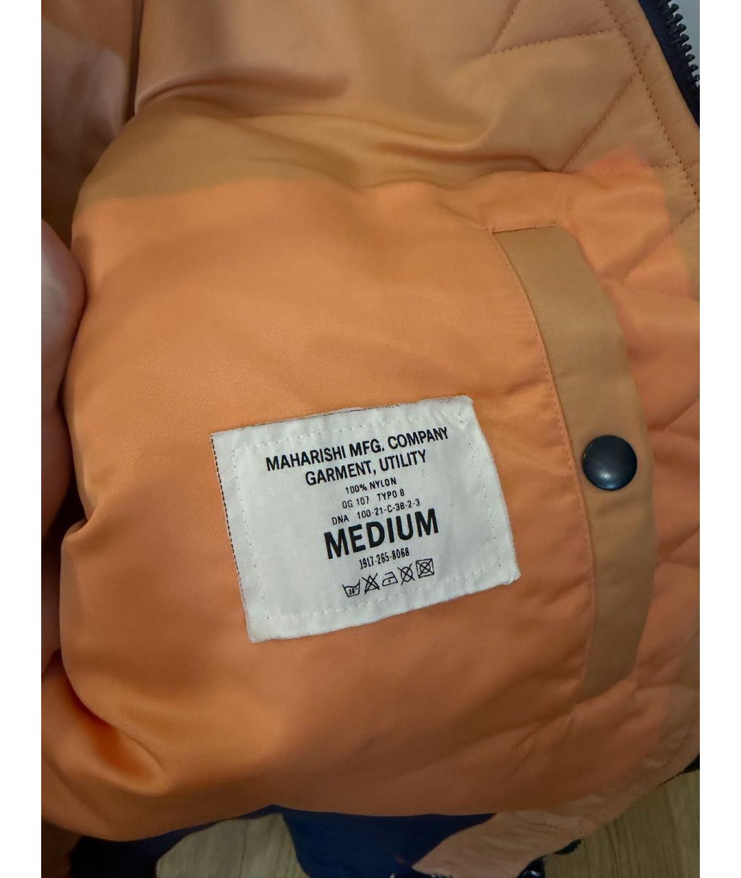 MAHARISHI Синяя полиэстеровая куртка, фото 5