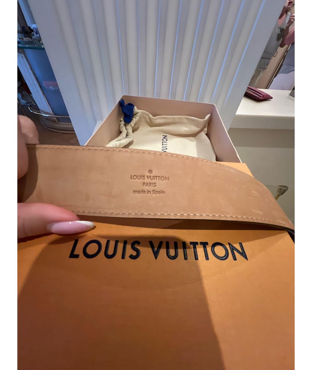 LOUIS VUITTON Коричневый ремень, фото 4