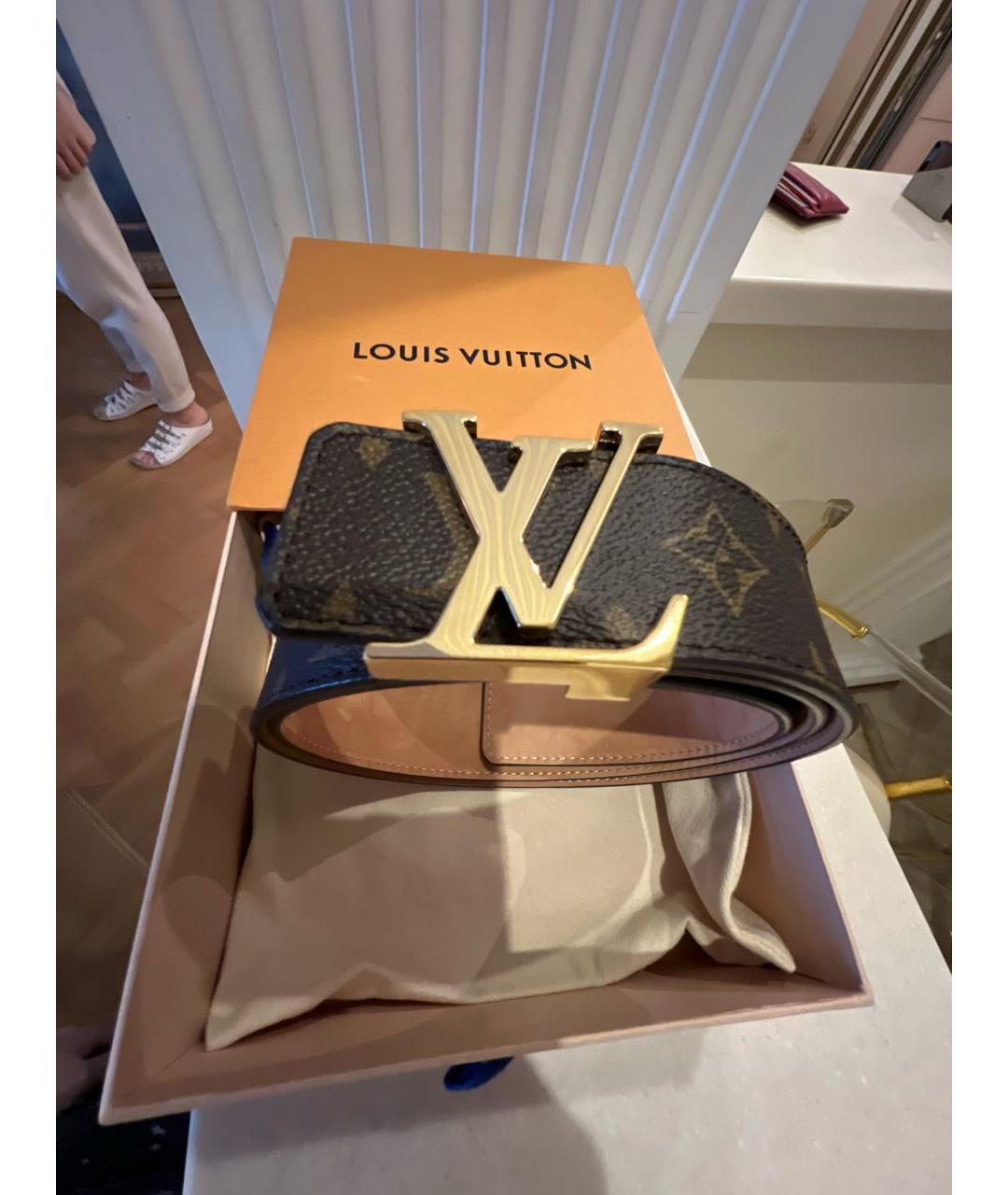 LOUIS VUITTON Коричневый ремень, фото 7