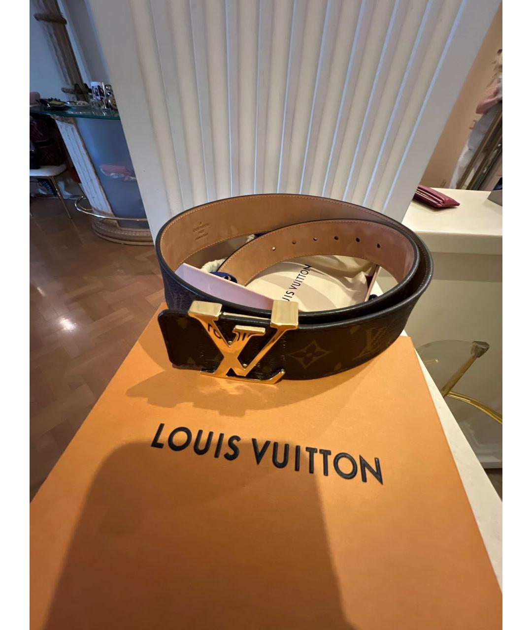 LOUIS VUITTON Коричневый ремень, фото 8