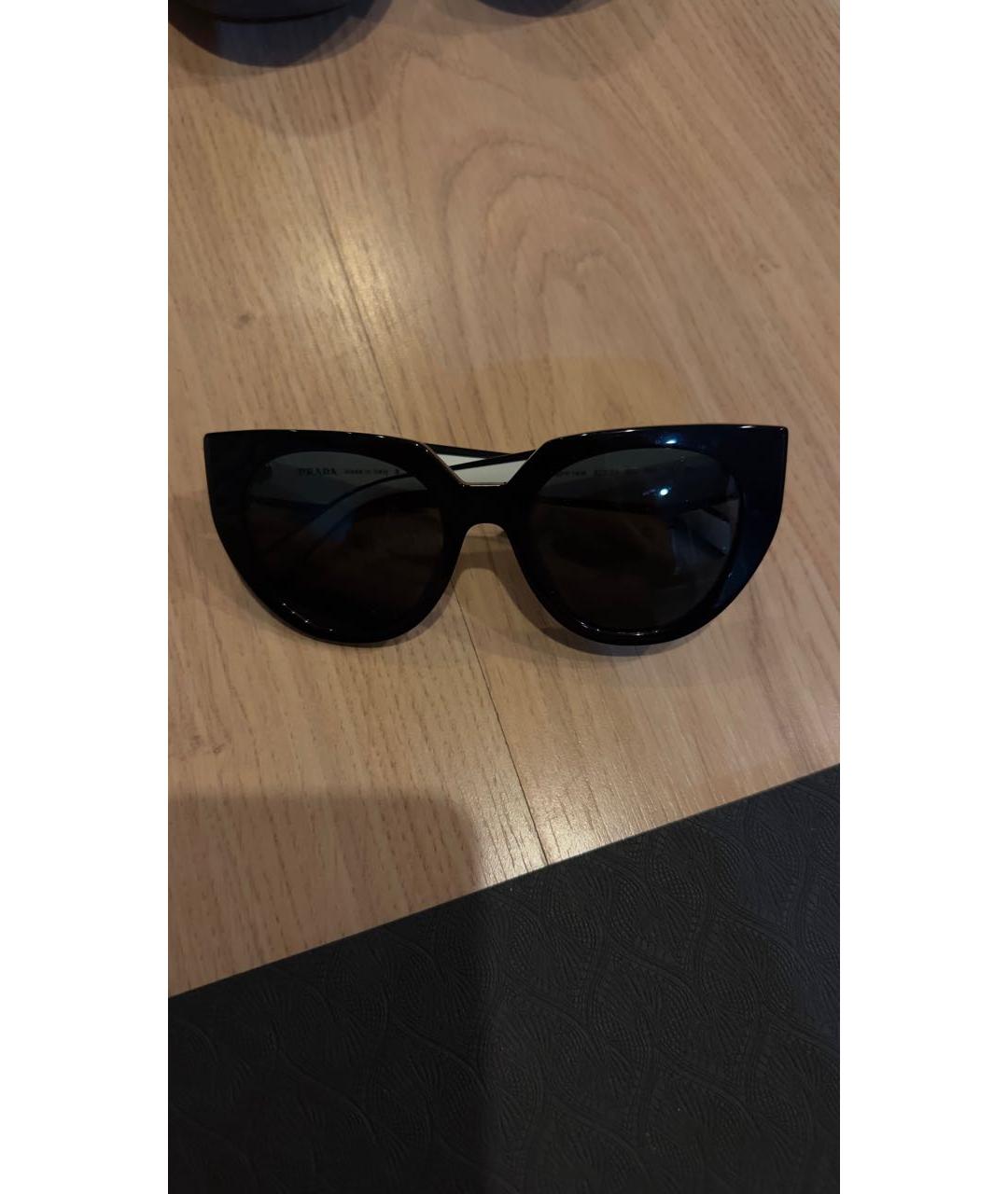 CHRISTIAN DIOR Черные пластиковые солнцезащитные очки, фото 4