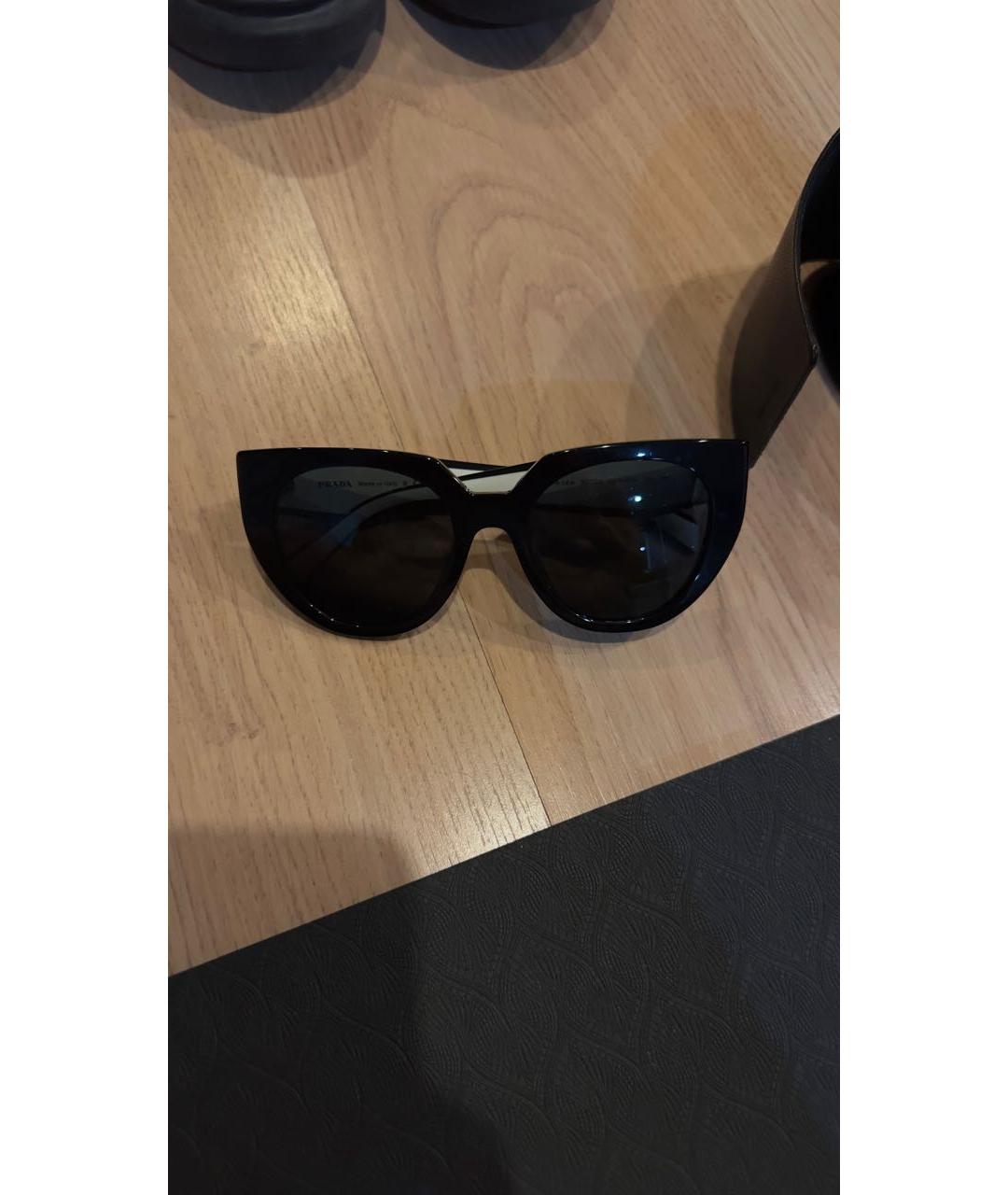 CHRISTIAN DIOR Черные пластиковые солнцезащитные очки, фото 5