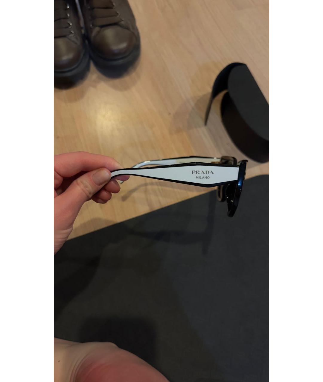 CHRISTIAN DIOR Черные пластиковые солнцезащитные очки, фото 3