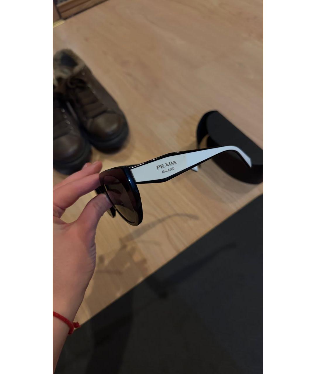 CHRISTIAN DIOR Черные пластиковые солнцезащитные очки, фото 2