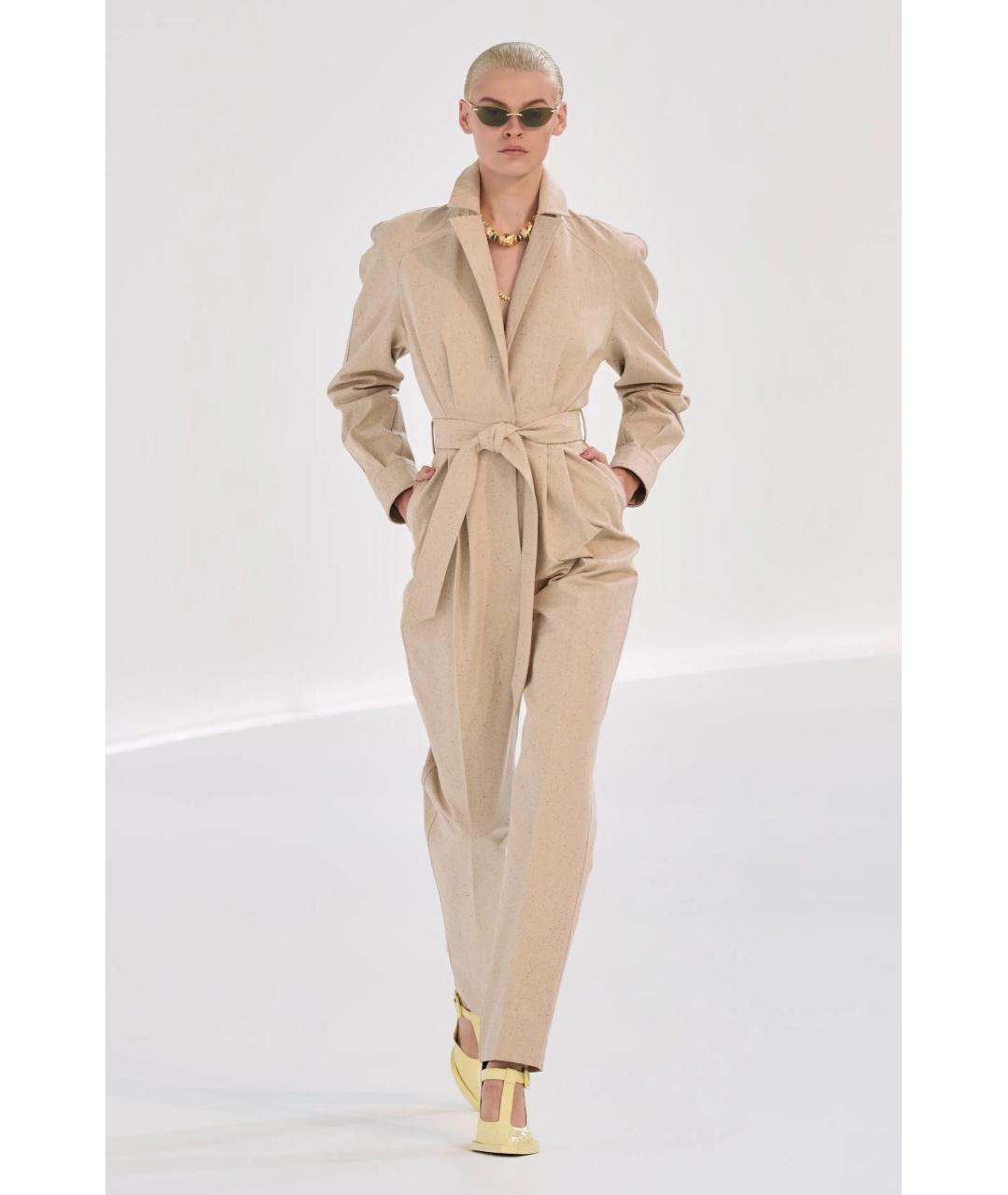 ZIMMERMANN Бежевый хлопковый комбинезон, фото 4