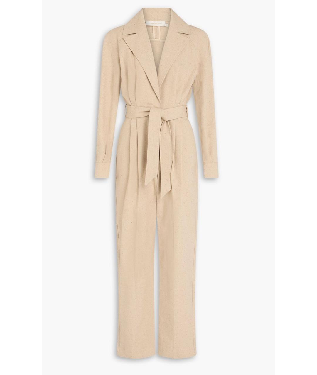 ZIMMERMANN Бежевый хлопковый комбинезон, фото 6