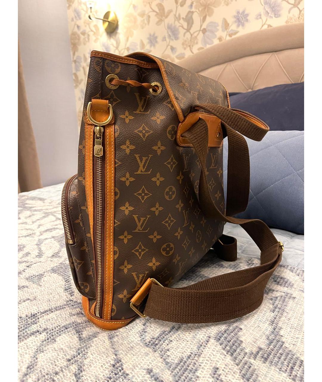 LOUIS VUITTON Коричневый рюкзак, фото 3