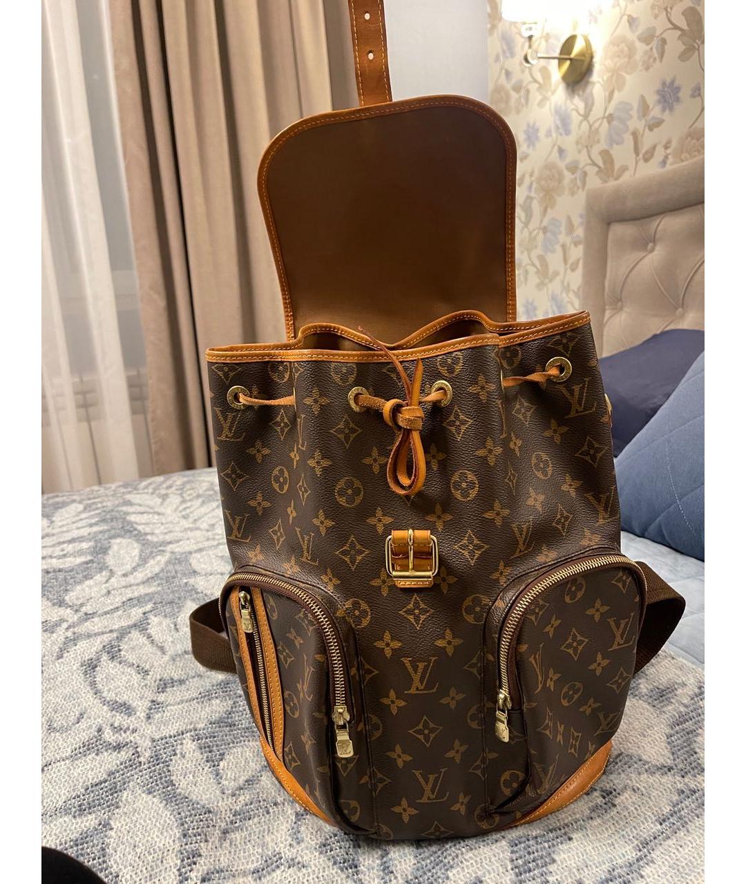 LOUIS VUITTON Коричневый рюкзак, фото 6