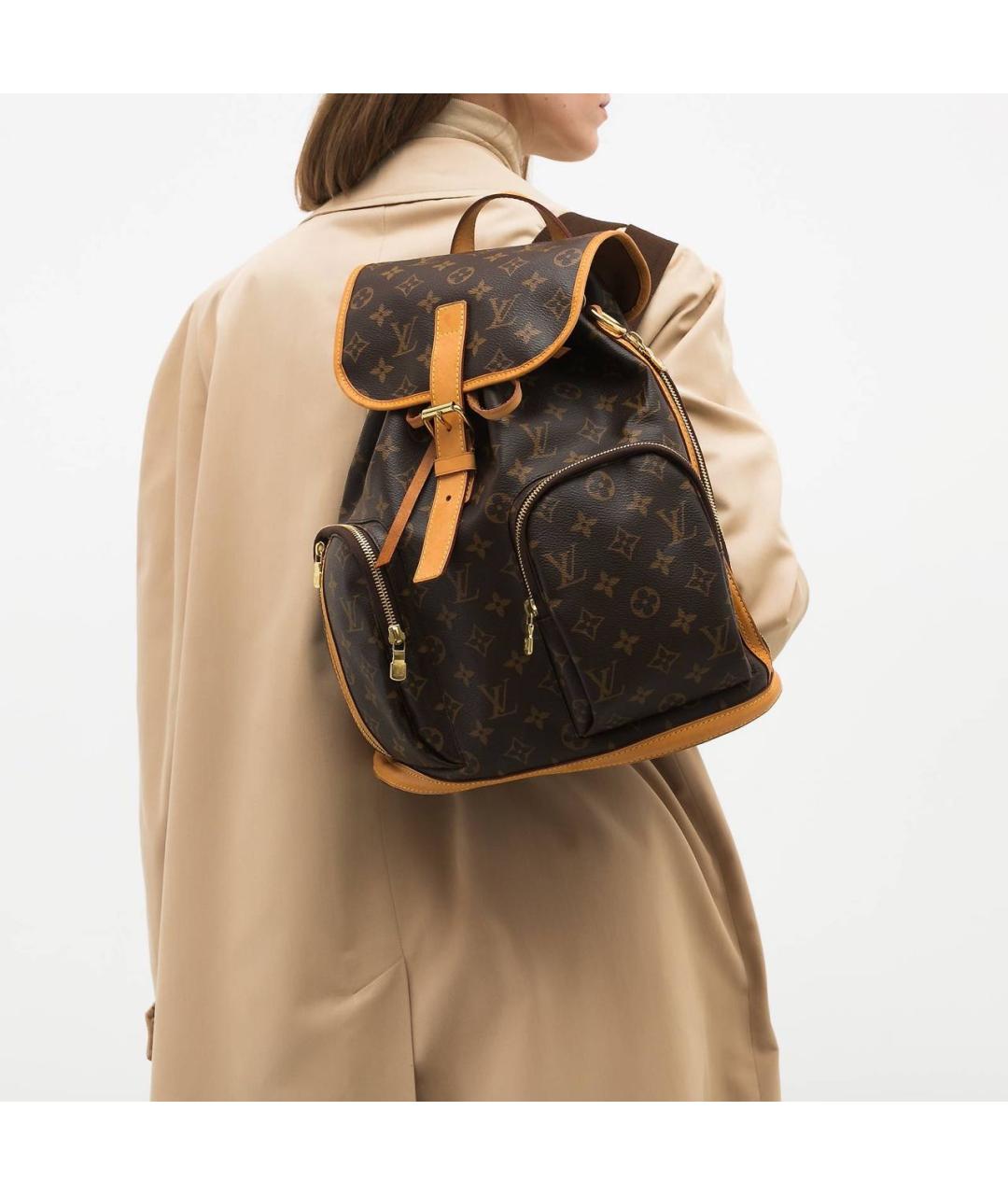 LOUIS VUITTON Коричневый рюкзак, фото 8