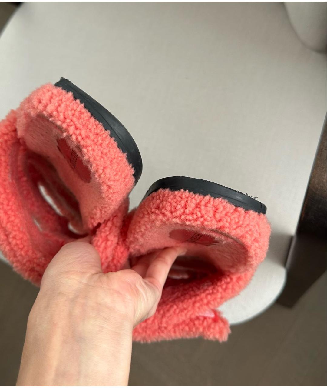 HERMES Коралловые шлепанцы, фото 4