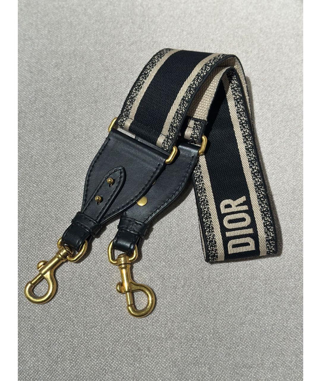 CHRISTIAN DIOR Черная кожаная сумка с короткими ручками, фото 7