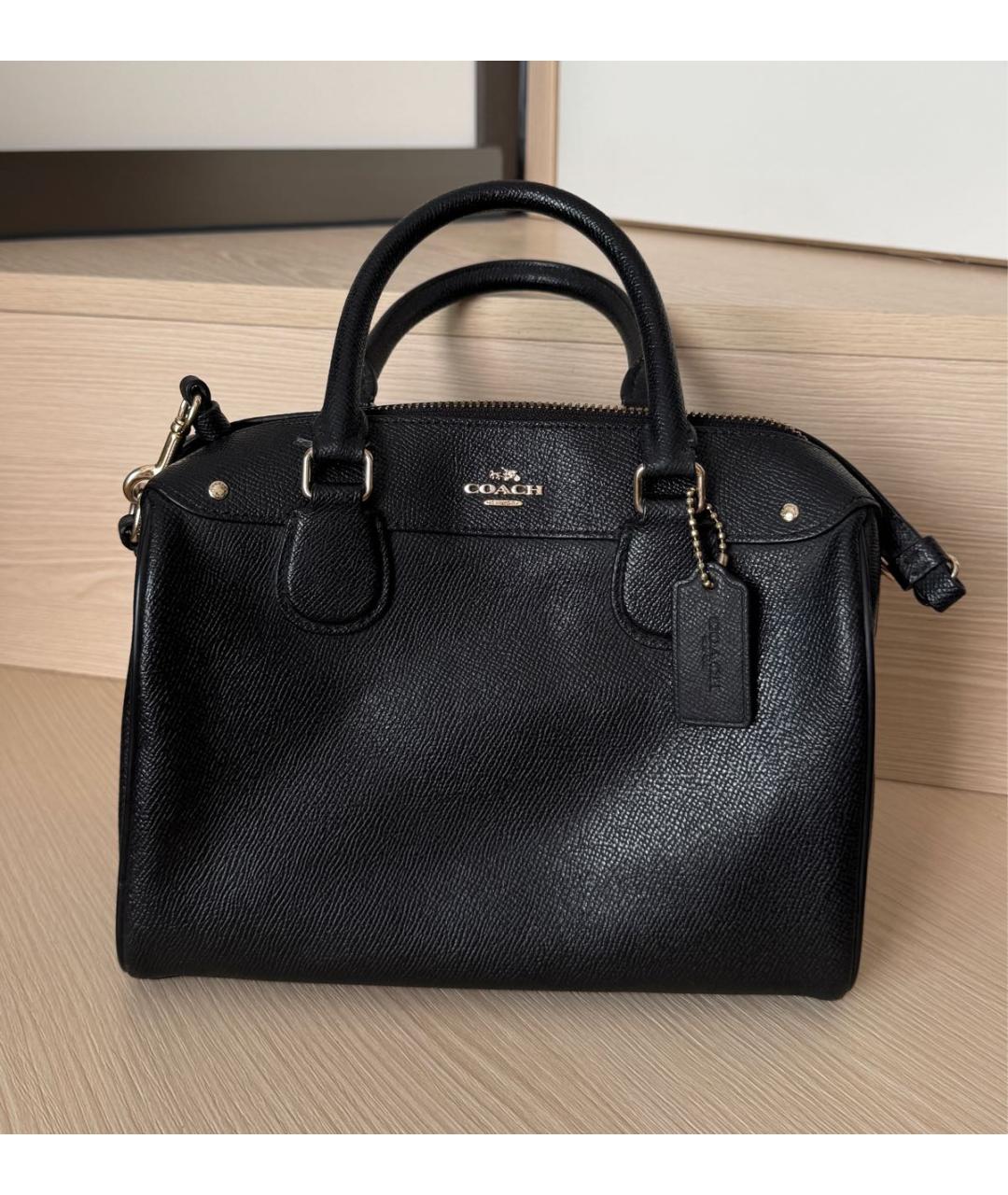 COACH Черная сумка с короткими ручками, фото 9