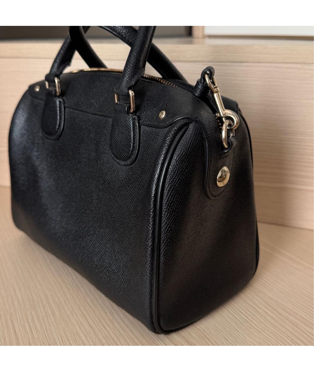 COACH Черная сумка с короткими ручками, фото 8