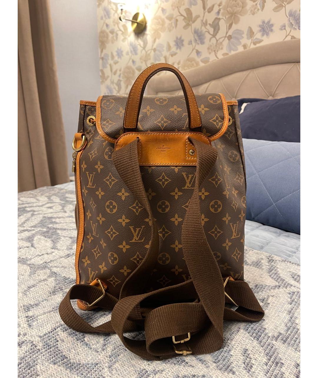 LOUIS VUITTON Коричневый рюкзак, фото 2