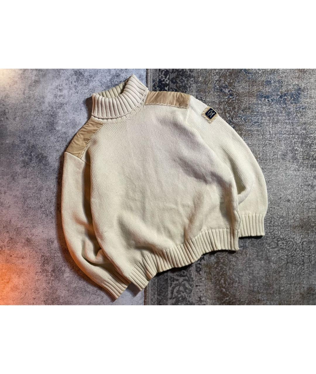 PAUL & SHARK Бежевый шерстяной джемпер / свитер, фото 7