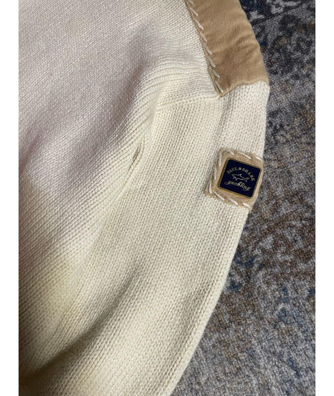 PAUL & SHARK Бежевый шерстяной джемпер / свитер, фото 2