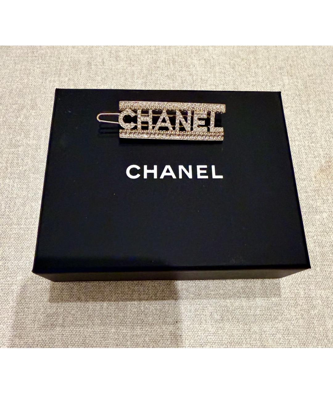 CHANEL Золотая заколка, фото 2