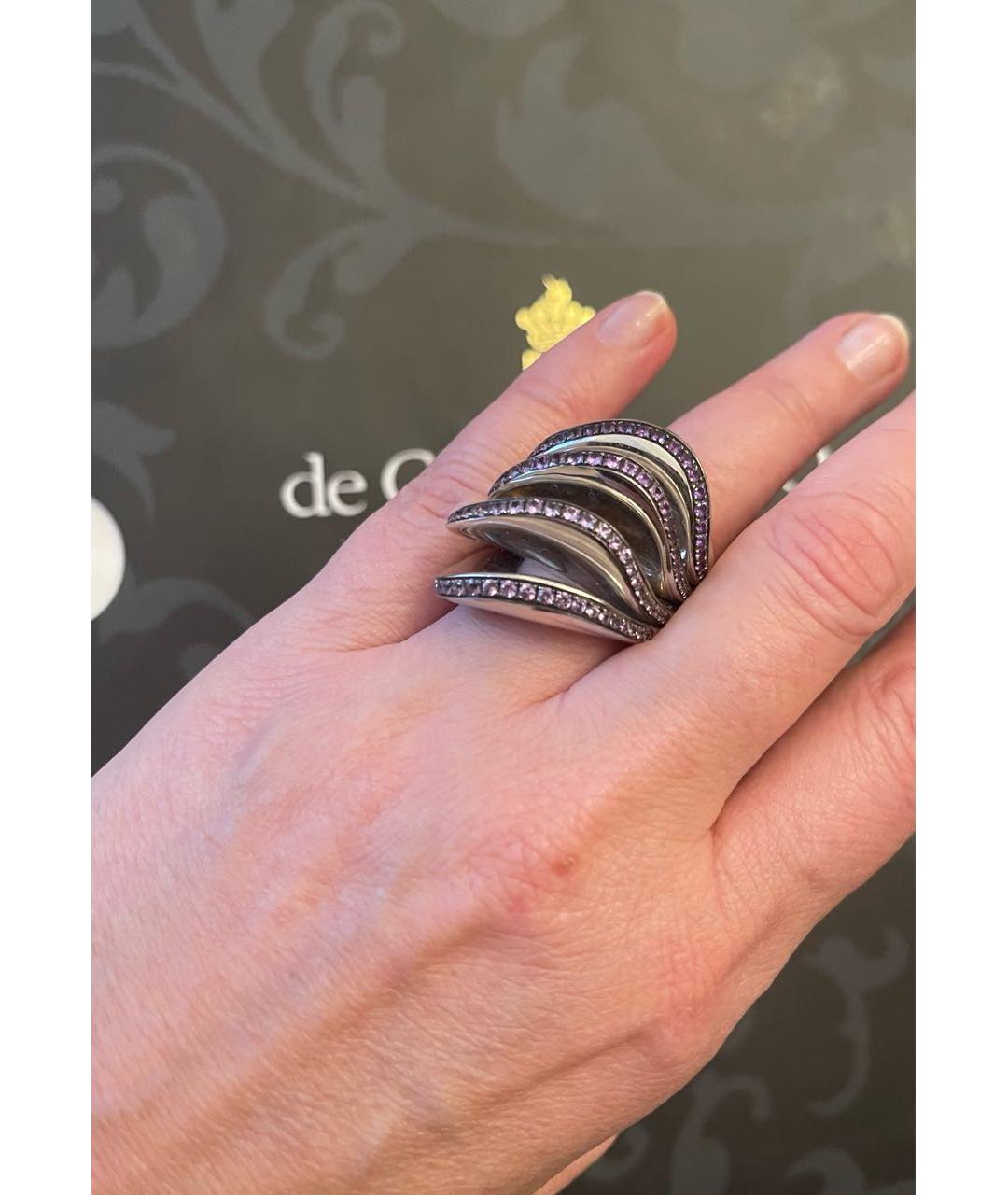 DE GRISOGONO Фиолетовое кольцо из белого золота, фото 4