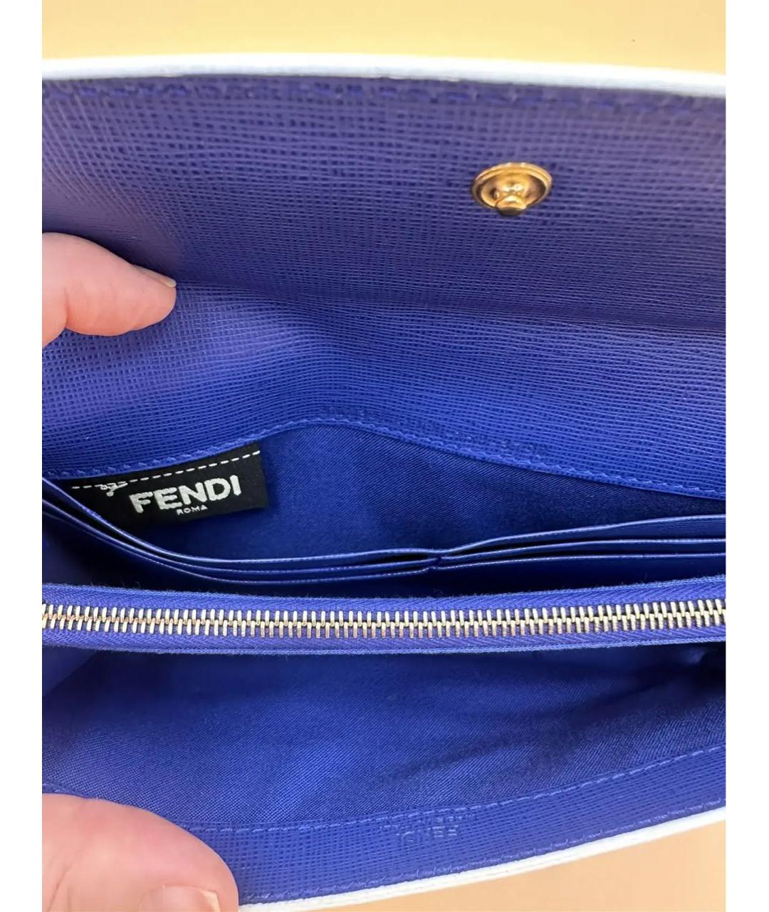 FENDI Мульти кожаный кошелек, фото 7