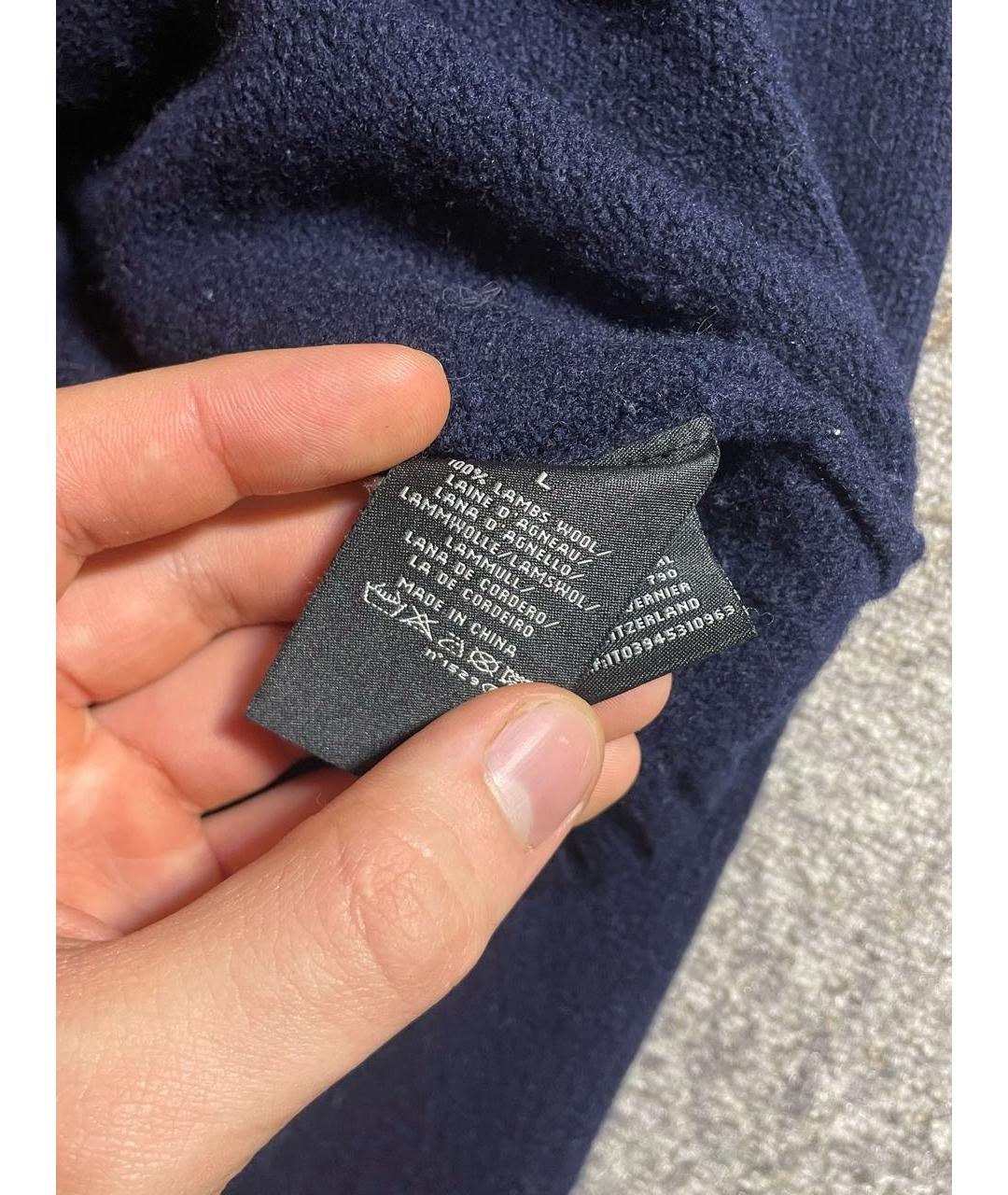 POLO RALPH LAUREN Темно-синий шерстяной джемпер / свитер, фото 6