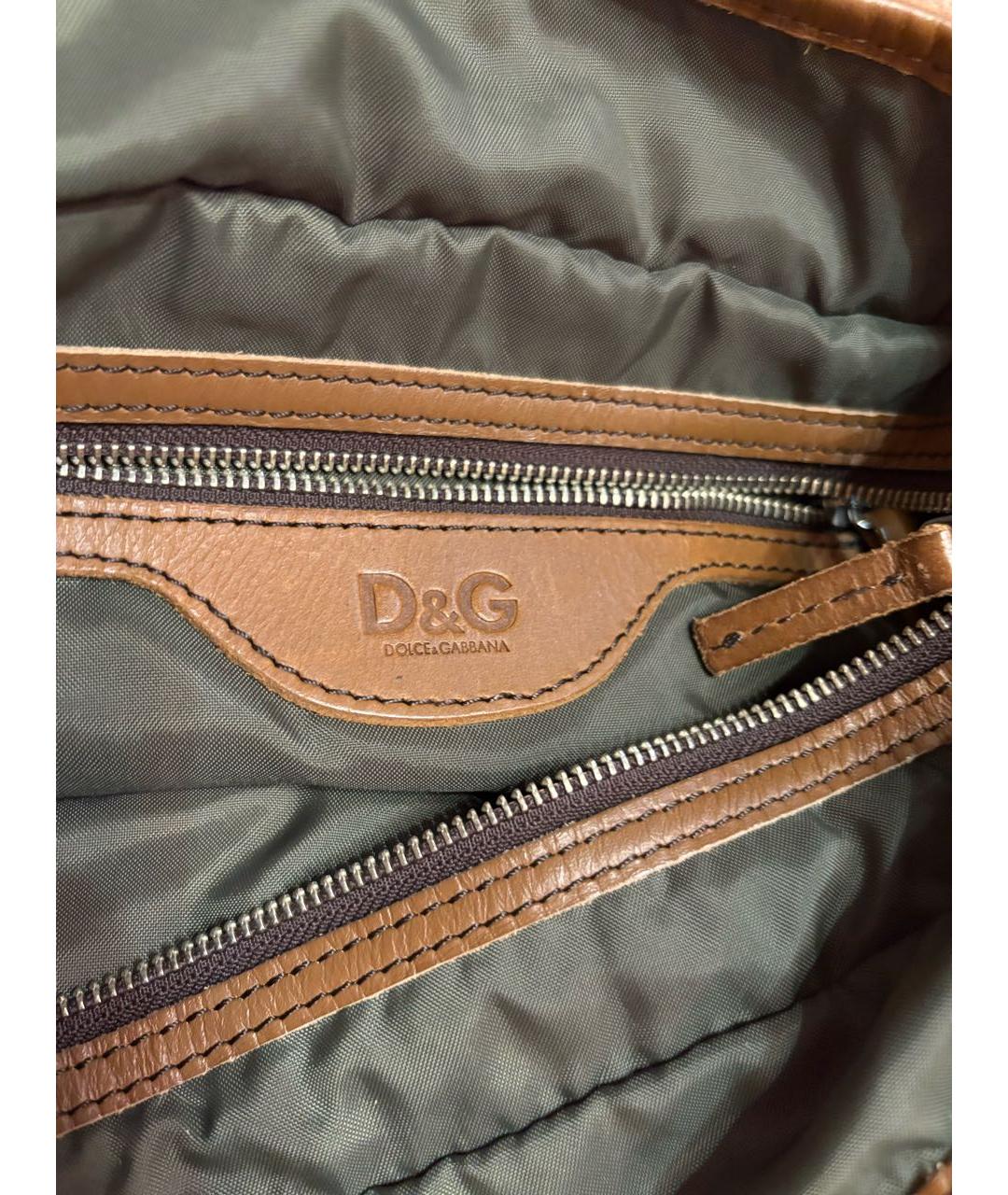 DOLCE&GABBANA Зеленая тканевая сумка на плечо, фото 3