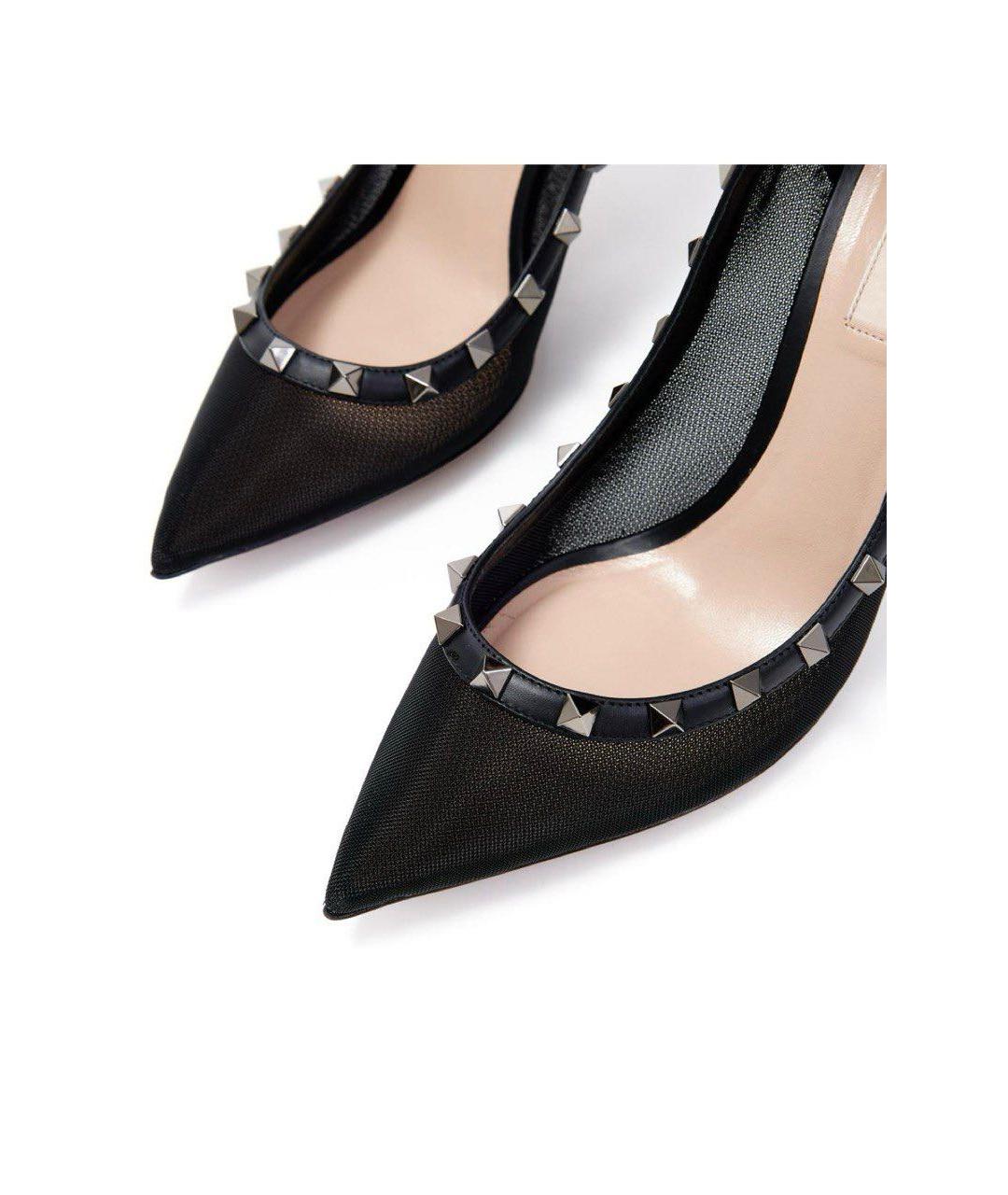 VALENTINO Черные текстильные туфли, фото 5