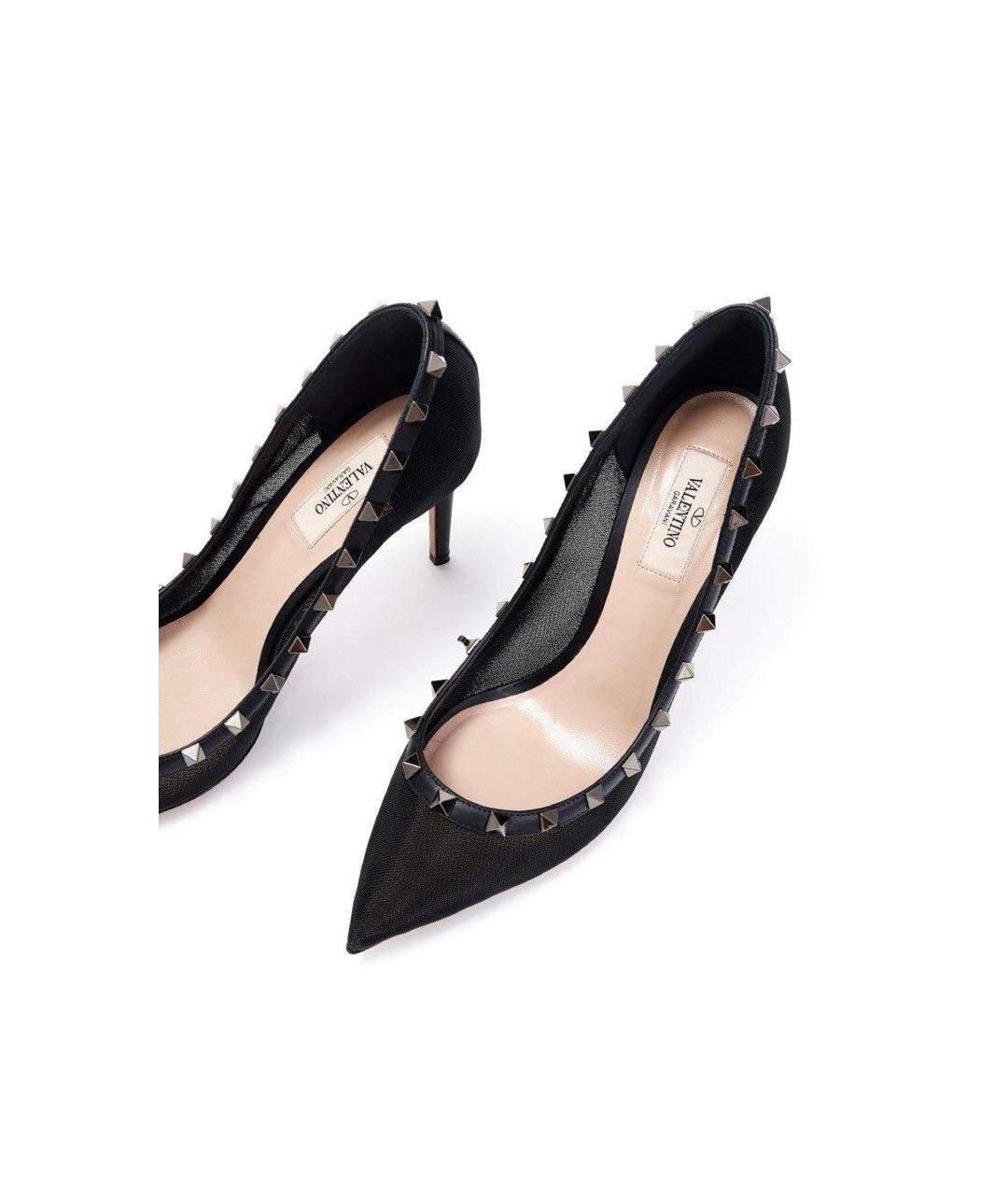 VALENTINO Черные текстильные туфли, фото 3