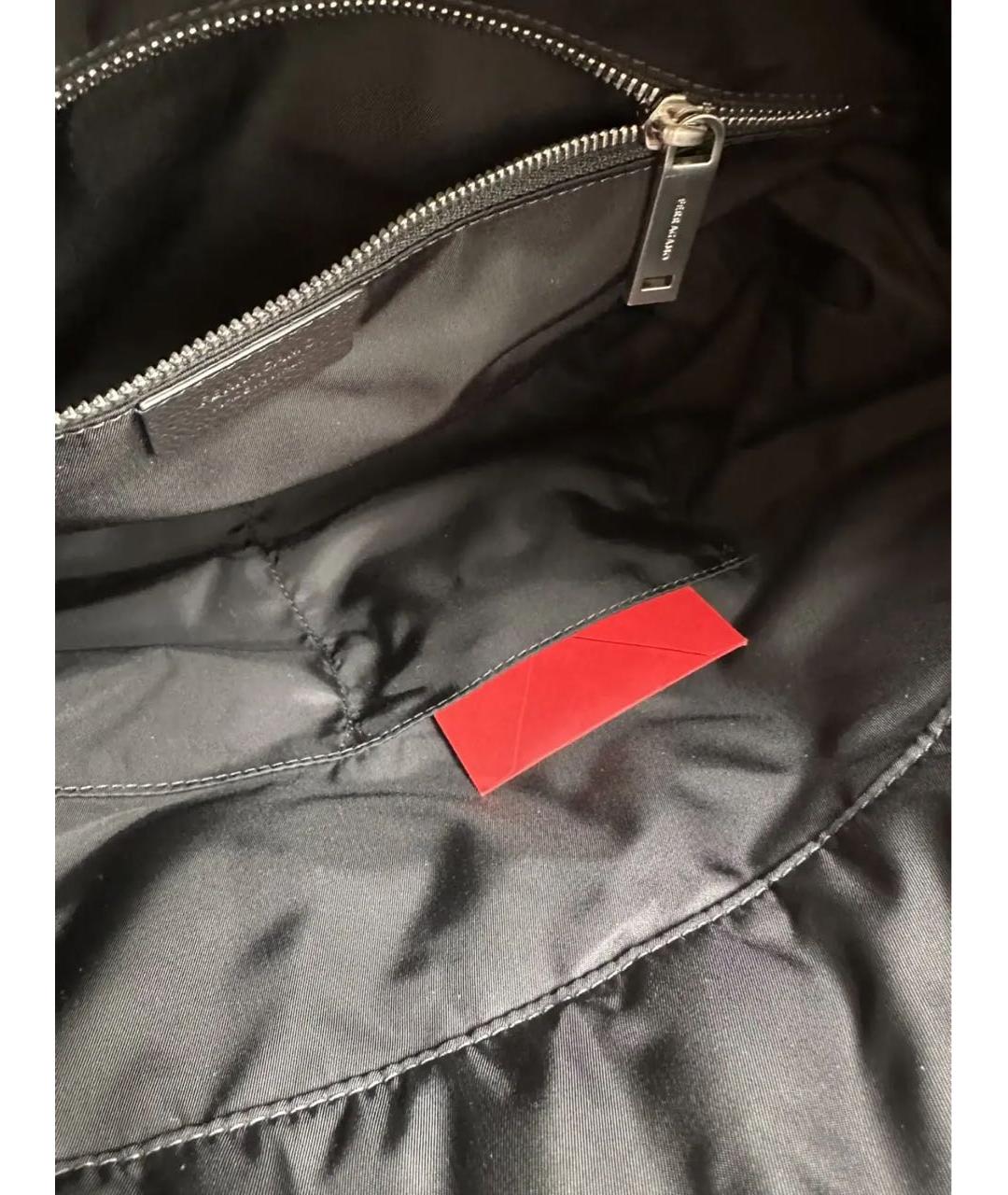 FERRAGAMO Черная кожаная сумка тоут, фото 7