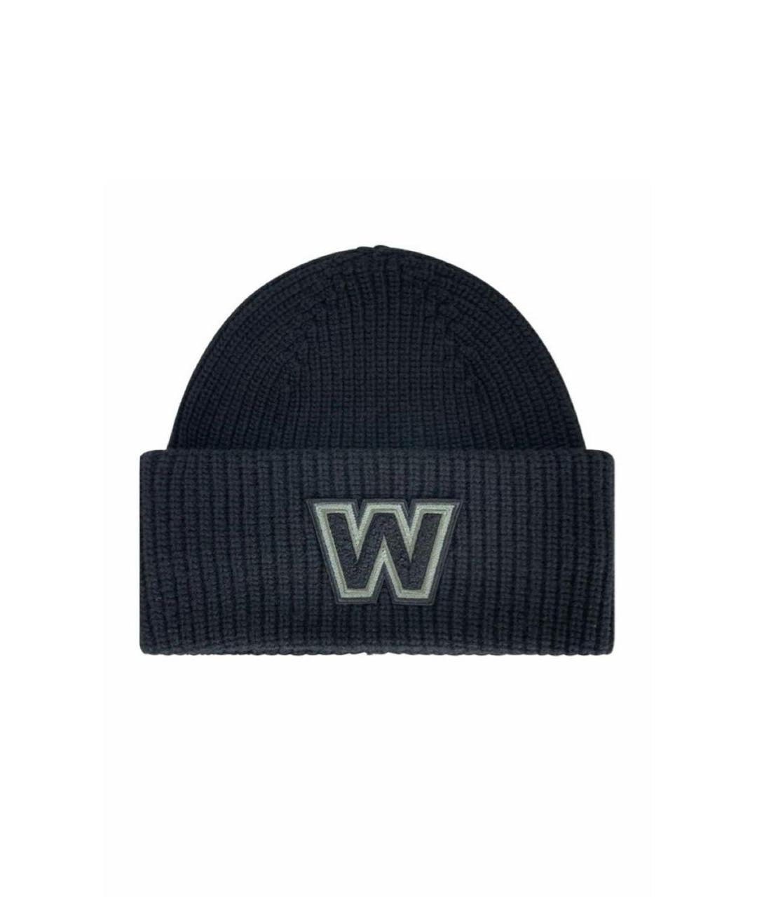 WEEKEND MAX MARA Черная шерстяная шапка, фото 1